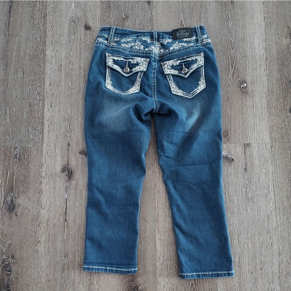 Love Indigo Premuim Size 4 Five Pocket Jean Capris